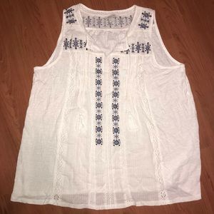 Lucky Brand floral tank blouse